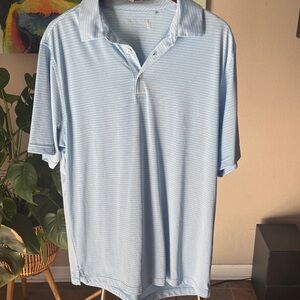 Walter Hagen Sky Blue Striped Polo Shirt